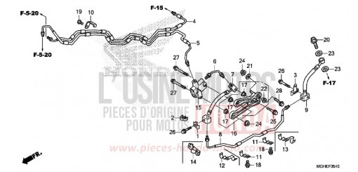 FLEXIBLE DE FREIN VFR1200XE de 2014
